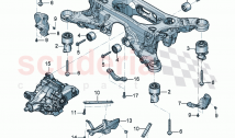 sub-frame with rubber mounting