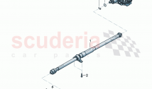 propeller shaft 2-piece with intermediate bearing