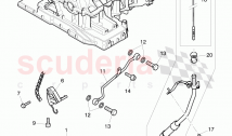 oil pump, tensioner - chain, oil dipstick with tube, oil pressure line, D - MJ 200&hellip;