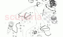 air line, pressure unit, connecting parts for self-, levelling