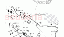 vacuum hoses for brake servo, vacuum hoses with connecting parts