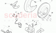 brake caliper, splash shield for brake disc, for vehicles with ceramic, brake disc&hellip;