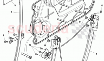 window lifter, guide channels, window slot seal for door