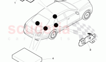 electrical parts for seat, and backrest adjustment