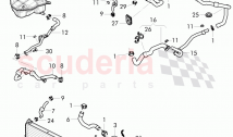 Coolant hoses and pipes, Engine bay