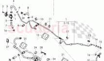 vacuum hoses for brake servo, vacuum hoses with connecting parts