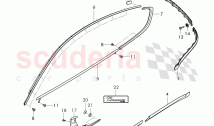 trim for door window frame, trim strip for fender and door, D - MJ 2017>>