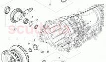 small parts kit, for front axle differential, for 8-speed automatic gearbox
