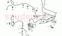 brake line, brake hose, holder for brake line
