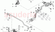 oil pressure line for gear oil cooling, Gear oil cooler