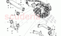 air duct for rear footwell heating