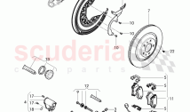 brake disc, splash shield for brake disc, brake caliper, D - MJ 2015>>