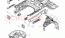 floor assembly, spare wheel well