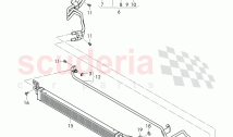 oil pressure line for gear oil cooling, Gear oil cooler