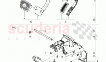 Brake and accel. mechanism