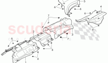 heat shield for exhaust, muffler, rear, heat shield for tunnel