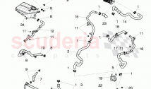 Coolant hoses and pipes, Engine bay, F >> 3W-6-039 272