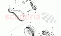 Alternator, connecting and mounting parts, for alternator, v-ribbed belt, tensioni&hellip;