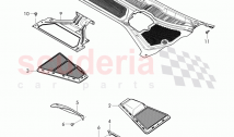 Cover for plenum chamber, dust and pollen filter