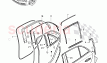 door seal, outer, glass channel, D - MJ 2017>>