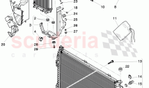 Coolant radiator, reservoir with attachment, parts, D >> - MJ 2014