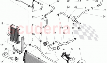 Coolant hoses and pipes, Engine bay, F >> 3W-D-099 999, F >> ZA-D-099 999, F 3W-E-&hellip;