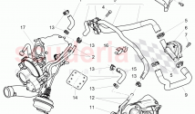 water cooling for turbocharger