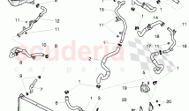 Coolant hoses and pipes, Engine bay, F 3W-6-039 273>> 3W-7-045 224