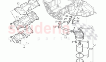 oil filter with flange and oil cooler