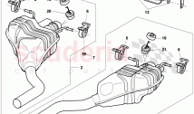 Exhaust muffler with exhaust flap, D >> - MJ 2008