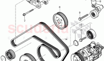 Alternator, connecting and mounting parts, for alternator, v-ribbed belt, tensioni&hellip;