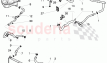 Coolant hoses and pipes, Engine bay, D >> - MJ 2014