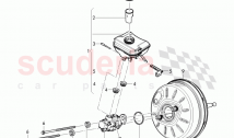 tandem master cylinder, reservoir with attachment, parts