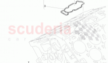 water pump with adhesive, gasket, coolant thermostat housing, with thermostat