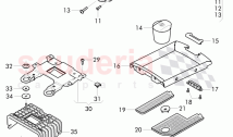 armrest (leather), storage bin