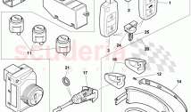 door handle, outer, key, lock cylinder sets, F 3W-7-049 995>>, F ZA-A-062 022>>