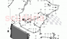 Coolant hoses and pipes, Engine bay, D - MJ 2015>>, F >> 3W-F-044 095, F >> ZA-F-0&hellip;