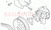 vane type pump with ribbed, belt pulley, bracket for vane pump