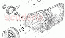 small parts kit, for front axle differential, for 8-speed automatic gearbox