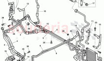 oil pressure line for gear oil cooling, Gear oil cooler, F >> 3W-5-026 829