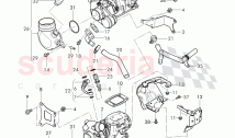 Exhaust gas turbocharger, (water-cooled), D - MJ 2017>>