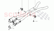 exhaust pipe with catalyst
