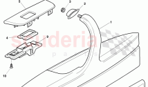 armrest for door trim panel, D >> - MJ 2008