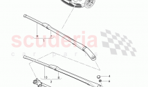 wiper motor, wiper arm with wiper, blade