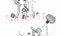 Brake and accel. mechanism