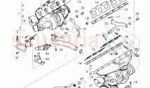 Exhaust gas turbocharger, (water-cooled), oil pressure line, oil return line, F >>&hellip;