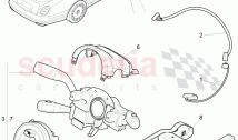 steering column switch, and trim