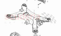sub-frame, with rubber mounting