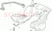 bracket for fuel, tank, fuel line