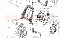 seat, backrest cushion with cover, headrest, D - MJ 2015>> - MJ 2015